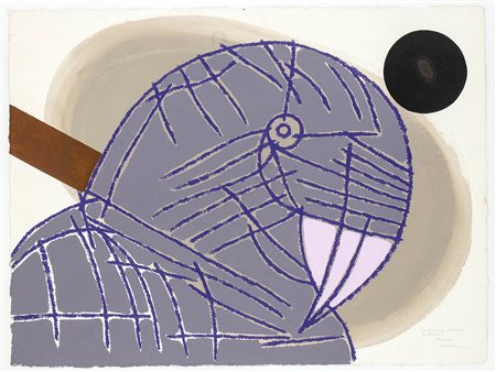 CONCETTO POZZATI (Vo, 1935 - Bologna, 2017): Sentinella della pittura, 1999