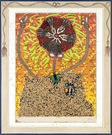 ENRICO BAJ (Milano, 1924 - Vergiate, 2003): Senza titolo