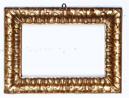 Cornice in legno intagliato e dorato. Bologna fine XVII secolo