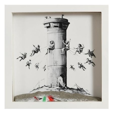 BANKSY Yate (United Kingdom) 1973 Walled Off Hotel Print Box Set 2017 Stampa...
