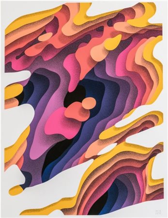 1010 Hamburg (Germany) 1979 Riss 2019 Serigrafia/Screen printing 53,50x40,00...