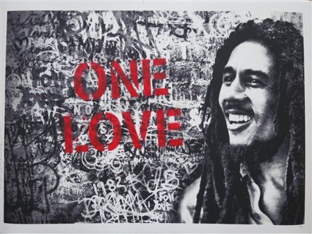 MR BRAINWASH Garges-lès-Gonesse (France) 1961 Happy Birthday Bob Marley - One...