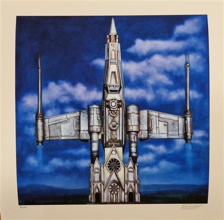 ENGLISH RON Decatur (Illinois) 1959 Star Wars Church 2020 Serigrafia /...