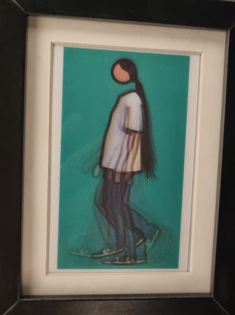 OPIE JULIAN London (England) 1958 Senza Titolo 2015 Cartolina...