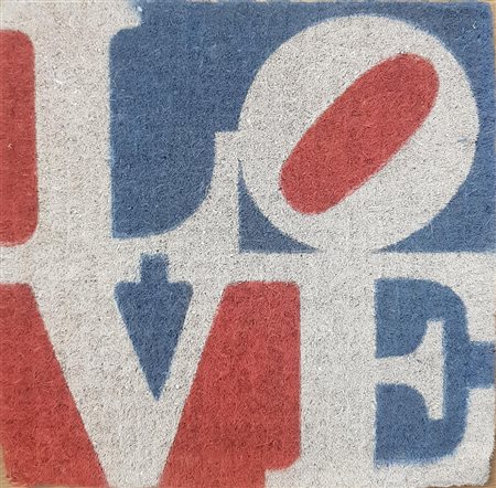 INDIANA ROBERT New Castle (Indiana) 1928 French LOVE 2005 Tappeto Lavorato a...