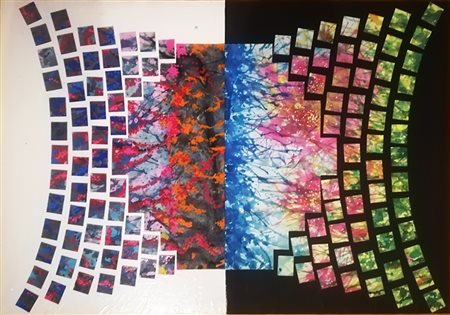 MASSIMO COSTANTINI Milano (Milano) 1961 Defrag n° 1 2021 Mix on canvas...