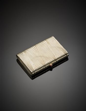 FABERGE'
"Silver cigarette case, Fabergé, workmaster August Hollming, St Peters