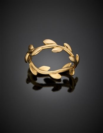 PALOMA PICASSO per TIFFANY & CO
Anello in oro giallo con piccole foglie, g 3,00