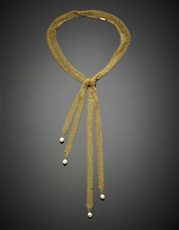 ELSA PERETTI per TIFFANY & CO
Collier a nastro in rete di oro giallo rifinito c
