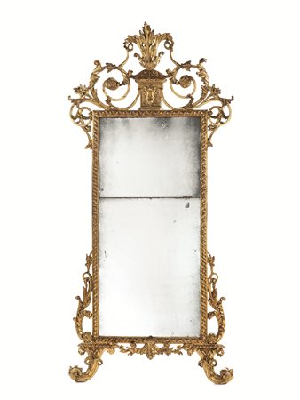 Specchiera, Toscana, fine sec. XVIII, con cornice rettangolare, sagomata, in...