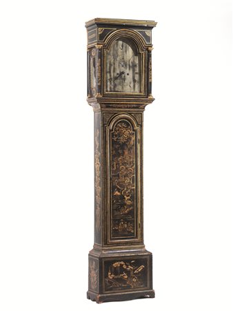 Orologio a colonna, Inghilterra, seconda metà sec. XVIII, in legno ebanizzato...