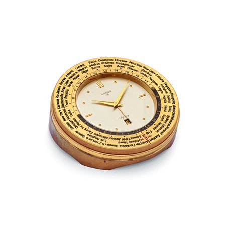 Luxor - for Asprey alarm & worldtimer desk clock, ‘60s