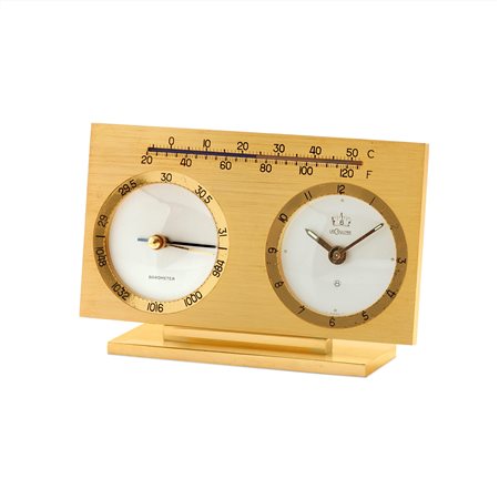 Jaeger-LeCoultre - alarm, thermometer & barometer desk clock, ‘60s