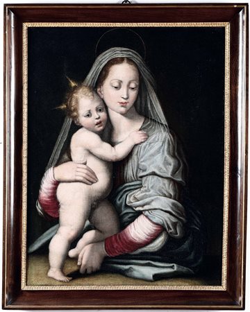 Madonna col Bambino Scuola lombarda del XVI secolo