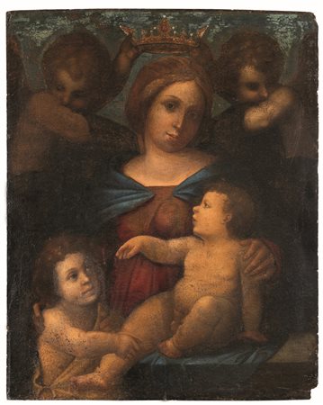 Madonna con Bambino e Angeli Scuola toscana del XVI secolo