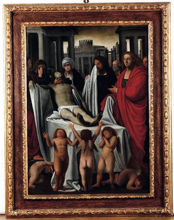 Bartolomeo Suardi (1456 Milano-1530 Milano) copia da, Deposizione