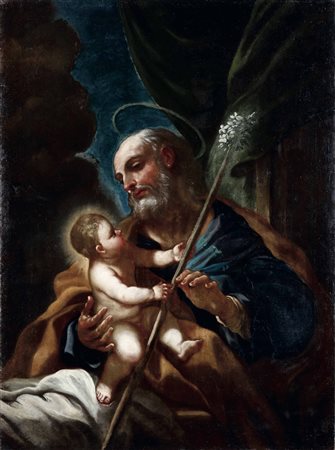 San Giuseppe col Bambino Scuola napoletana del XVIII secolo