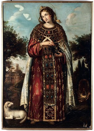 Sant'Agnese Scuola spagnola del XVII secolo