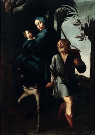 Fuga in Egitto Scuola del XVII-XVIII secolo