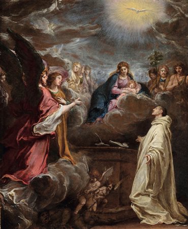 Fabrizio Boschi (1572 Firenze-1642 Firenze), Visione di San Bernardo di Chiaravalle