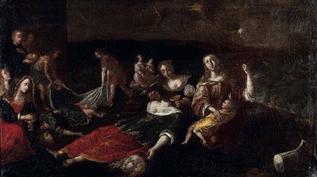 Scena di martirio Scuola italiana del XVII secolo