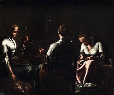 Scena d'interno Scuola veneta del XVII secolo