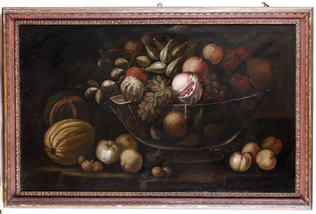 Nature morte con canestri di frutti Scuola toscana del XVII secolo