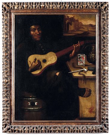 Suonatore di chitarra Scuola olandese del XVIII secolo