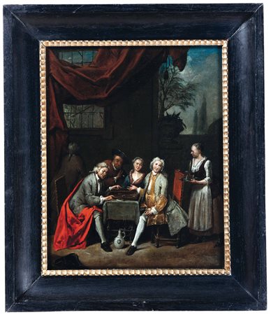 Jan Baptist Lambrechts (1680 Anversa-1731 Anversa), Dame e cavalieri