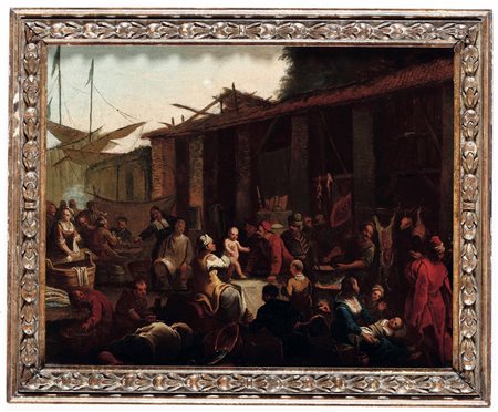 Pietro Domenico Olivero (1672 Torino-1754/1755 Torino), Scena di genere