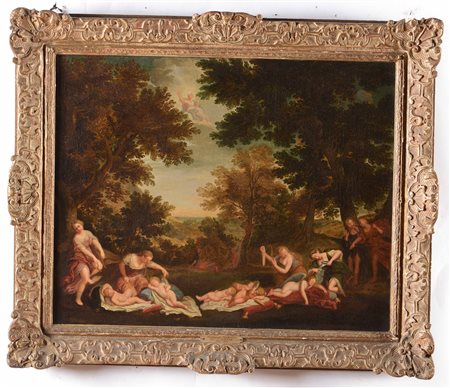 Francesco Albani (1578 Bologna-1660 Bologna) seguace di, Scene mitologiche