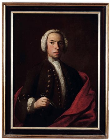 Ritratto di banchiere Scuola del XVIII secolo