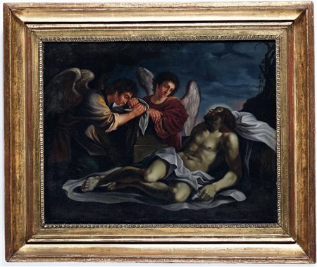 Giovanni Francesco Barbieri detto il Guercino (1591 Cento-1666 Bologna) copia da, Cristo deposto