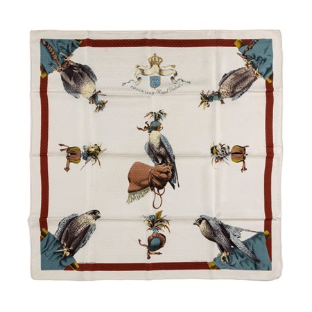 Hermès - Foulard Fauconnerie Royal Déduit