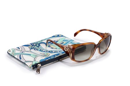 Emilio Pucci - Lotto composto da una bustina e da un paio di occhiali