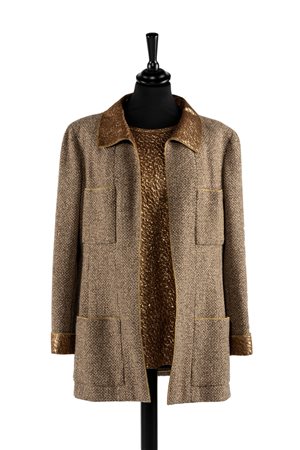 Chanel - Lotto composto da un top ed una giacca a manica lunga