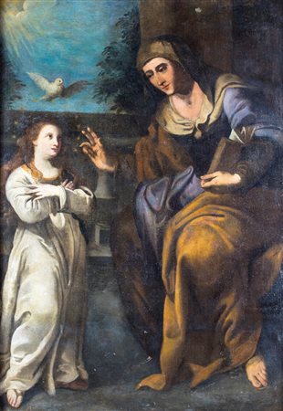 Pittore del XVII secolo (0 - 0) 
L'educazione della Vergine 
olio su tela 170x120
