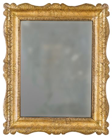  
Specchiera in legno dorato, Napoli, XVIII secolo 
 cm 90x72