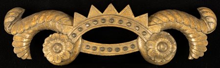  
Fregio in legno intagliato e dorato 
 cm 20x63