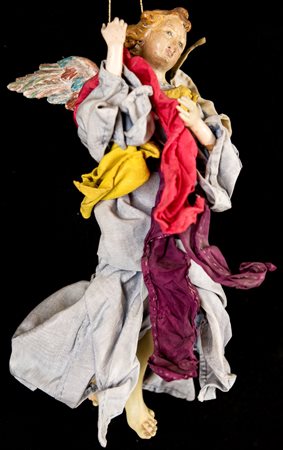  
Antica figura da presepe: angelo  
 altezza cm 32