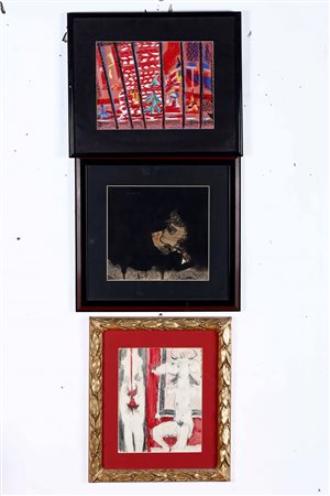 Tre dipinti moderni tra cui Branciforte e V. Dazzi