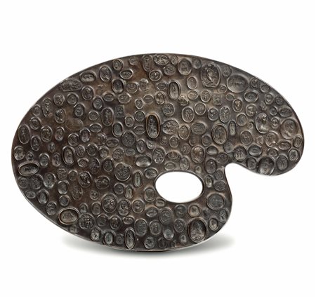 Tavolozza con cammei in bronzo, 1975