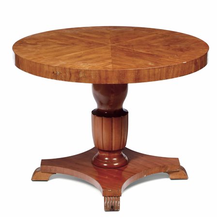 Tavolo circolare lastronato, XIX secolo