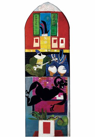 Grande dipinto firmato Giampaoli, '92