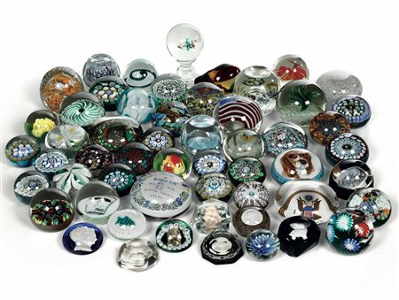 Collezione di presse papier in vetro di Murano