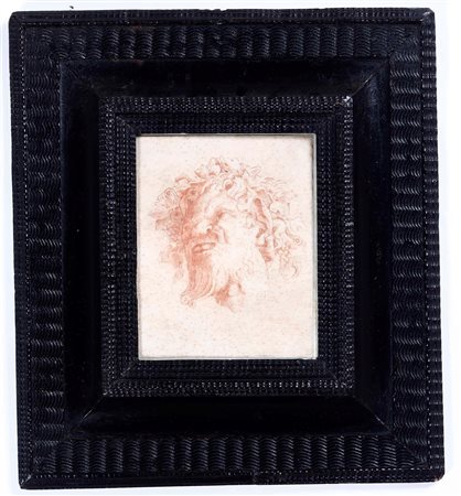Testa di satiro, in cornice