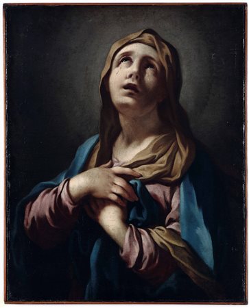 Vergine addolorata Scuola lombarda del XVIII secolo