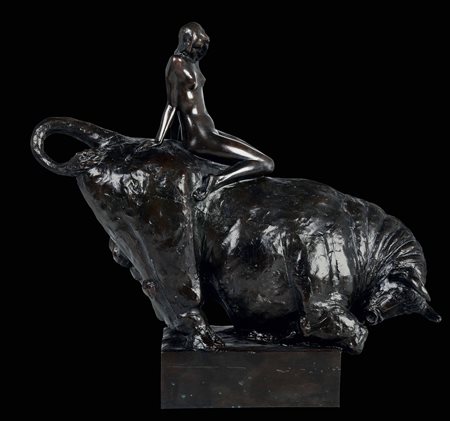 Figura femminile su toro, 1949 Franco Asco (1903 - 1980)