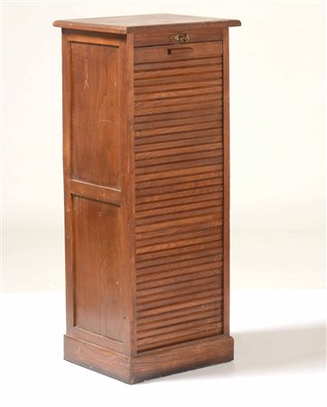 Mobiletto da ufficio con anta scorrevole, XX secolo