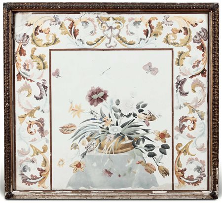 Pannello in scagliola. Manifattura italiana del XVIII secolo